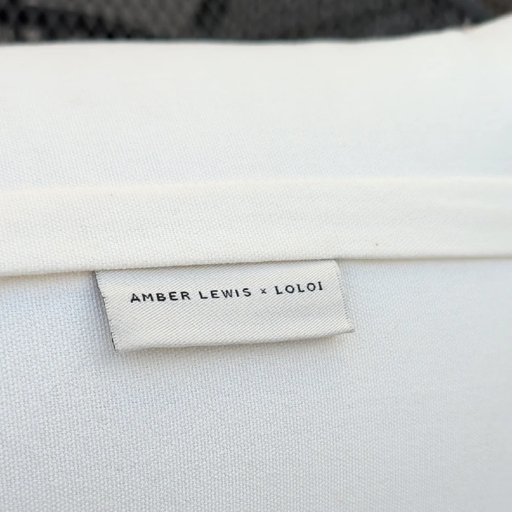 Amber Lewis X LOLOI Elegant Multicolor Decorative Pillow 13 x 35